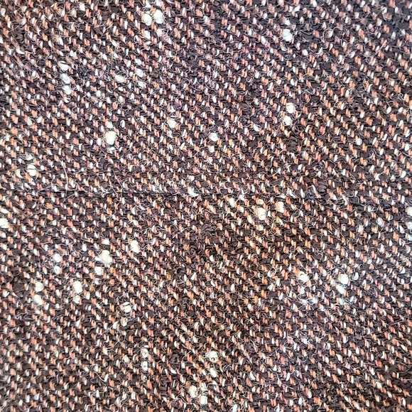 EUC ZARA Brown Wool Tweed Short Jacket with Leather & Wood Toggle Closures SZ: M - Picture 12 of 14